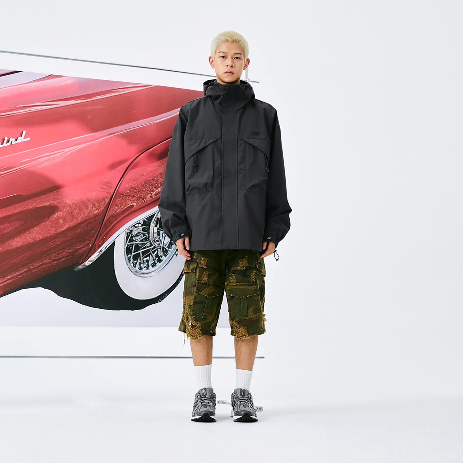 Purchase New Balance Jaket Training Unisex Berbahan Breathable Warna Charcoal Black AMJ43302-ACK