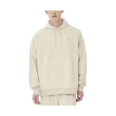 New Balance Unisex Beige Pullover Hoodie Long Sleeve AMT35004-TWF