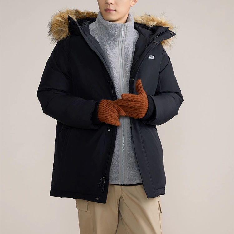 Shop New Balance Unisex Black Casual Down Parka Jacket - Windproof & Water-Resistant. AMJ43358-BK