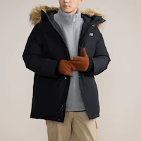 Shop New Balance Unisex Black Casual Down Parka Jacket - Windproof & Water-Resistant. AMJ43358-BK