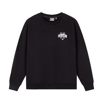 New Balance Unisex Black Crewneck Pullover Sweatshirt Casual & Comfortable NC5CC44343-MGR