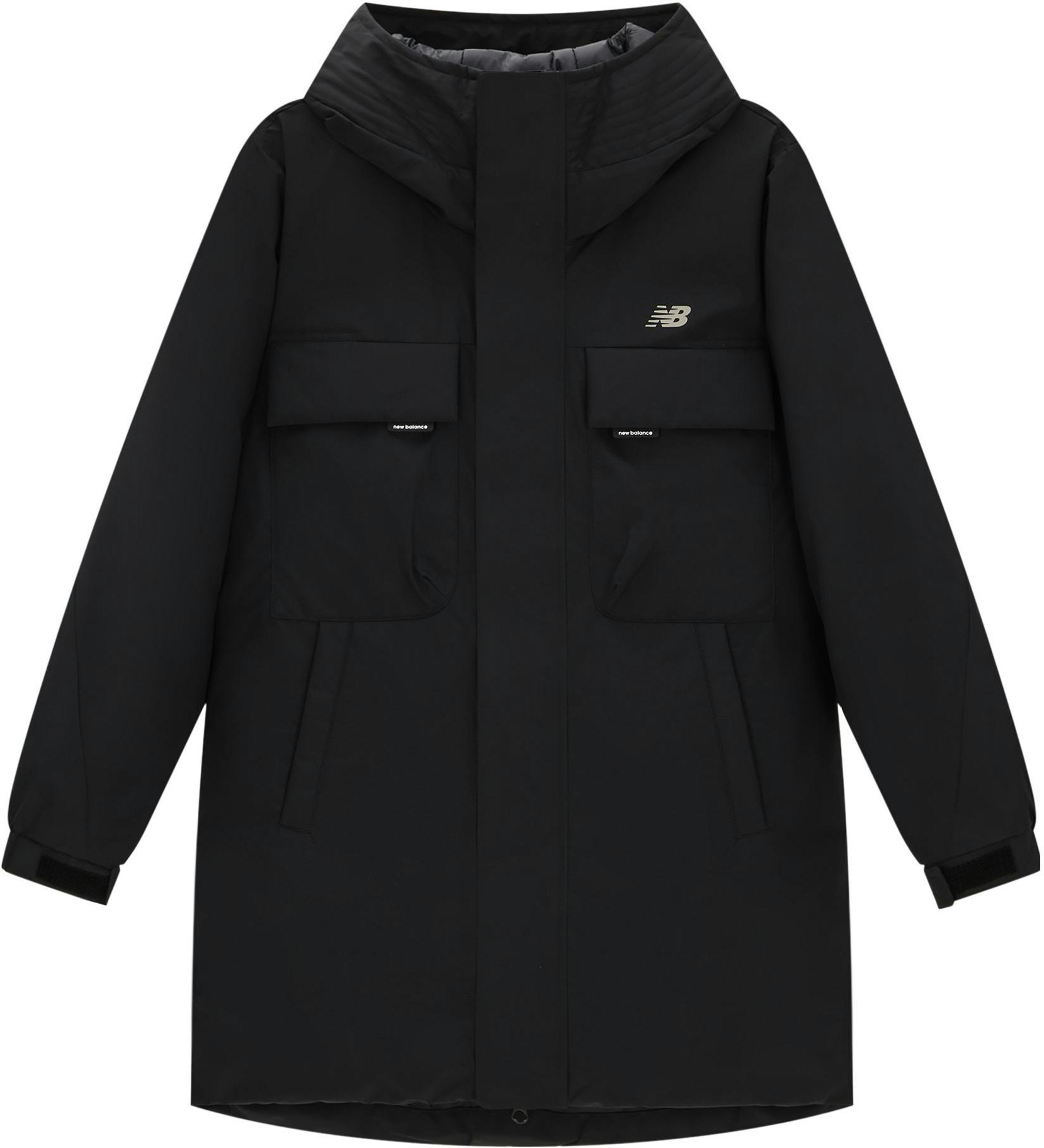 new-balance-unisex-black-hooded-down-parka-jacket-with-pockets-for-winter-warmth-amj-34300-bk