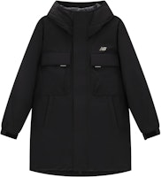 New Balance Unisex Black Hooded Down Parka Jacket with Pockets for Winter Warmth AMJ34300-BK New Balance Unisex Black Hooded Down Parka Jacket with Pockets for Winter Warmth AMJ34300-BK