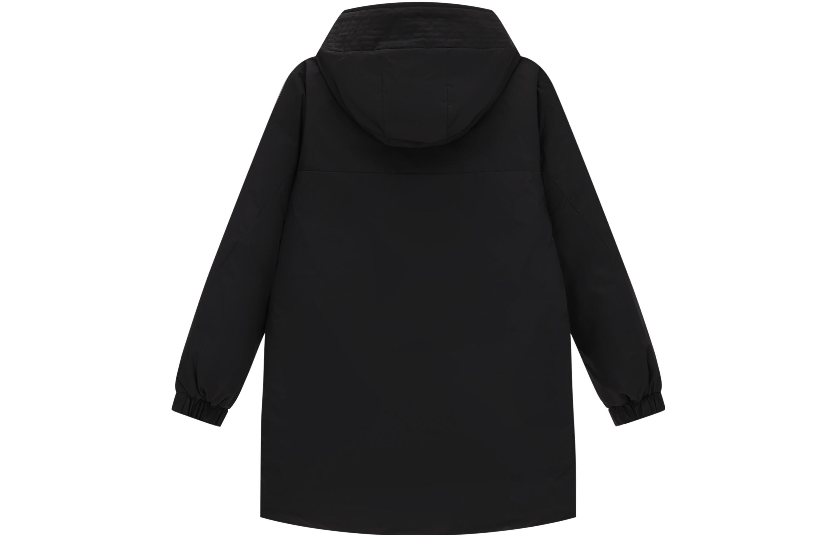 Lookbook ニューバランス ユニセックス ブラック フード付きダウンジャケット 冬用ポケット付き AMJ34300-BK