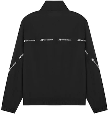 New Balance Unisex Jaket Hitam Logo Bergaris Zip-Up AMJ22350-BK Lookbook New Balance Unisex Jaket Hitam Logo Bergaris Zip-Up AMJ22350-BK