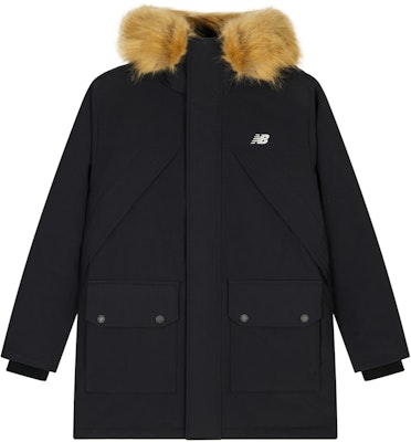 ニューバランス ユニセックス ブラック ロングパーカー 厚手断熱 フード付き. AMJ34323-BK Order ニューバランス ユニセックス ブラック ロングパーカー 厚手断熱 フード付き. AMJ34323-BK