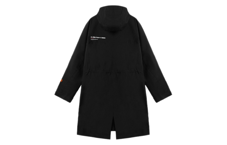 New Balance Unisex Black Mid-Length Hooded Hard Shell Jacket NAA34033-BK 圖 3