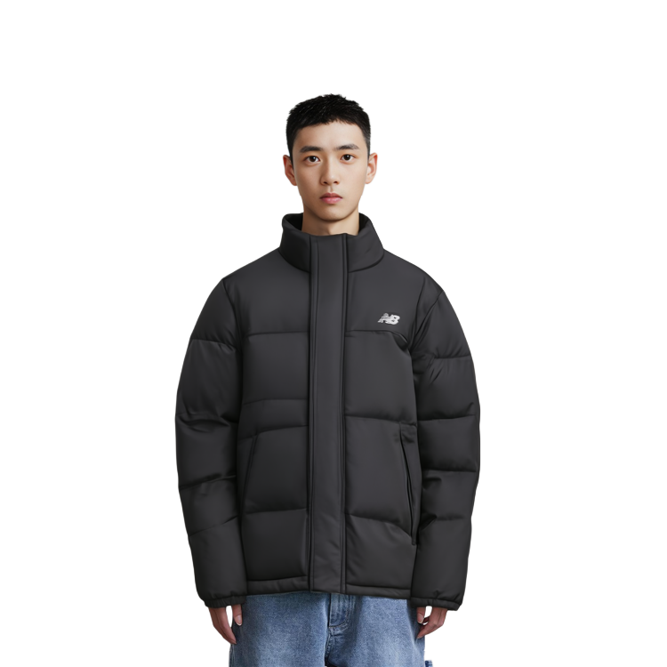 Details for ニューバランス ユニセックス ブラック アウトドア ジップネック ロングスリーブジャケット AMJ33340-BK