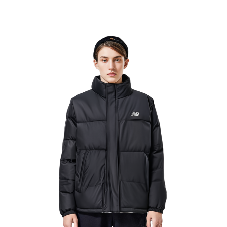 Cheap ニューバランス ユニセックス ブラック アウトドア ジップネック ロングスリーブジャケット AMJ33340-BK