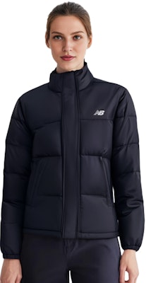 ニューバランス ユニセックス ブラック アウトドア ジップネック ロングスリーブジャケット AMJ33340-BK 1