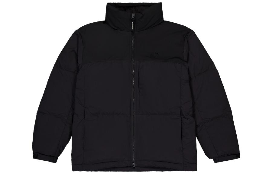 New Balance Unisex Black Packable Down Puffer Jacket with Hood. NPD49011-BK
