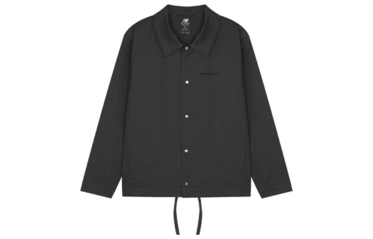 New Balance Unisex Black Polo Collar Casual Short Jacket Shirt AMJ23552-PHM