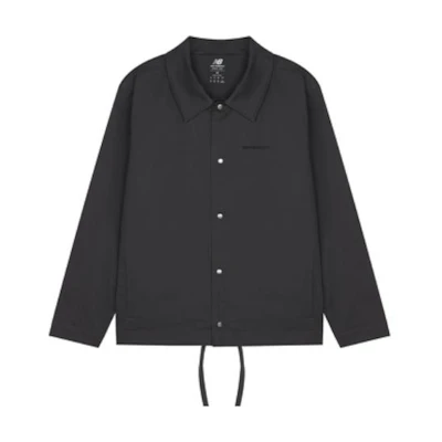 New Balance Unisex Black Polo Collar Casual Short Jacket Shirt AMJ23552-PHM