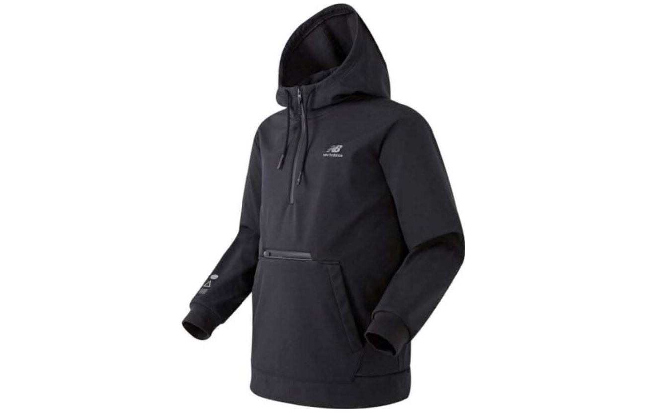 New Balance Unisex Black Pullover Half-Zip Hoodie NBN0A49013-19