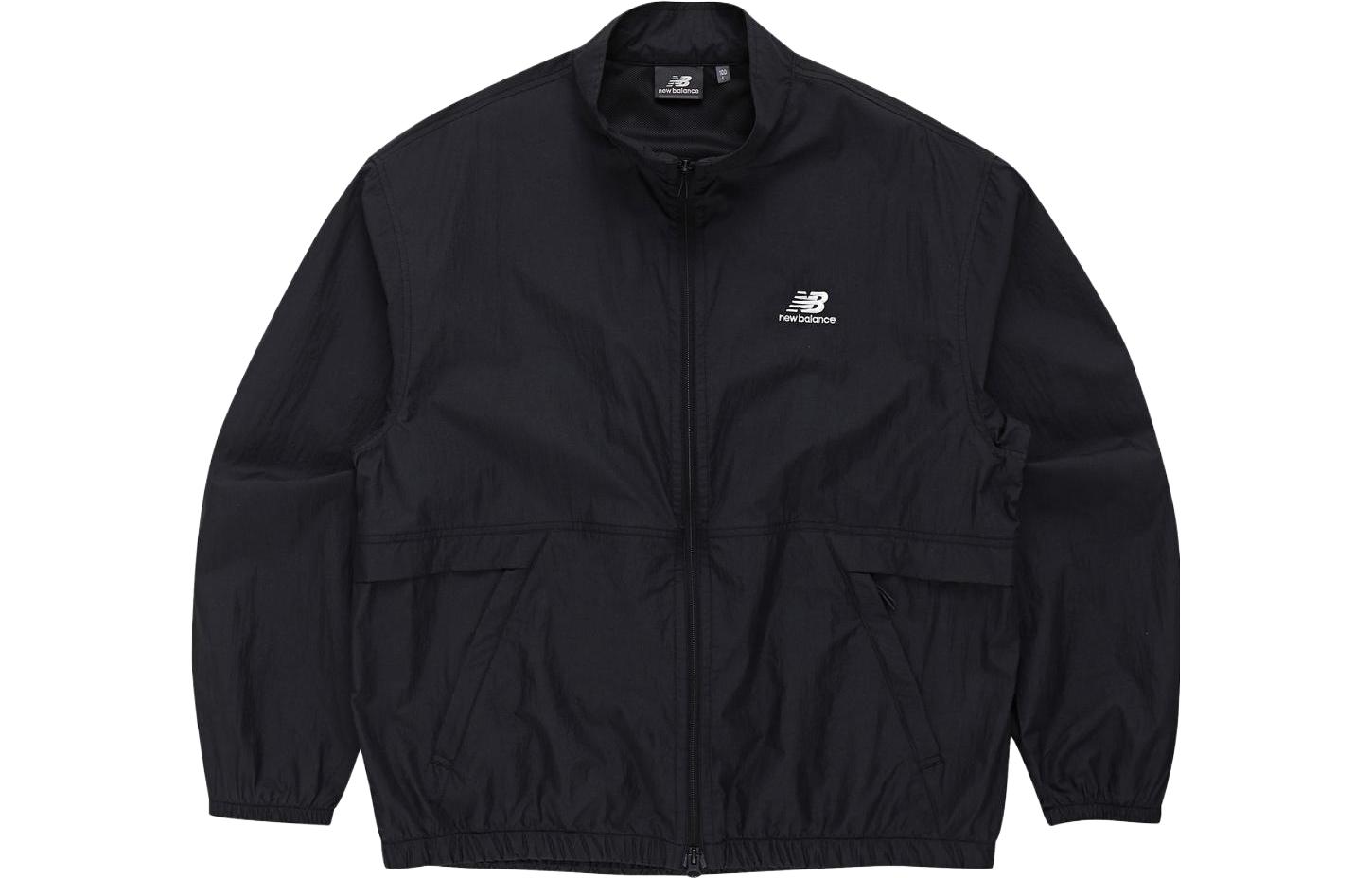 New Balance Unisex Black Solid Color Zip-Up Jacket NBNAD22613-19