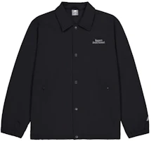 New Balance Unisex Black Solid Long-Sleeve Shirt Jacket with Collar NQE33301-BK New Balance Unisex Black Solid Long-Sleeve Shirt Jacket with Collar NQE33301-BK