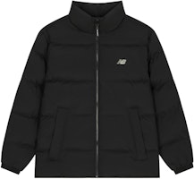 New Balance Unisex Black Windproof Down Jacket for Fall/Winter. AMJ34324-BK New Balance Unisex Black Windproof Down Jacket for Fall/Winter. AMJ34324-BK