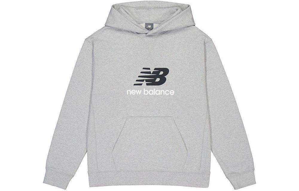 New Balance Unisex Casual Logo Pullover Sweatshirt Grey AMT41655-AG