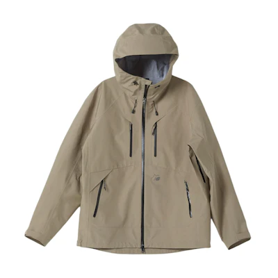 New Balance Unisex Full-Zip Hoodie Jacket with Pockets Deep Beige NBNMD49013-37