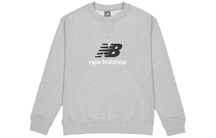 New Balance Unisex Gray Crewneck Casual Pullover Sweatshirt AMT41356-AG
