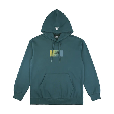 New Balance Unisex Green Minimalist Pullover Hoodie Sweatshirt NCA33011-GRN