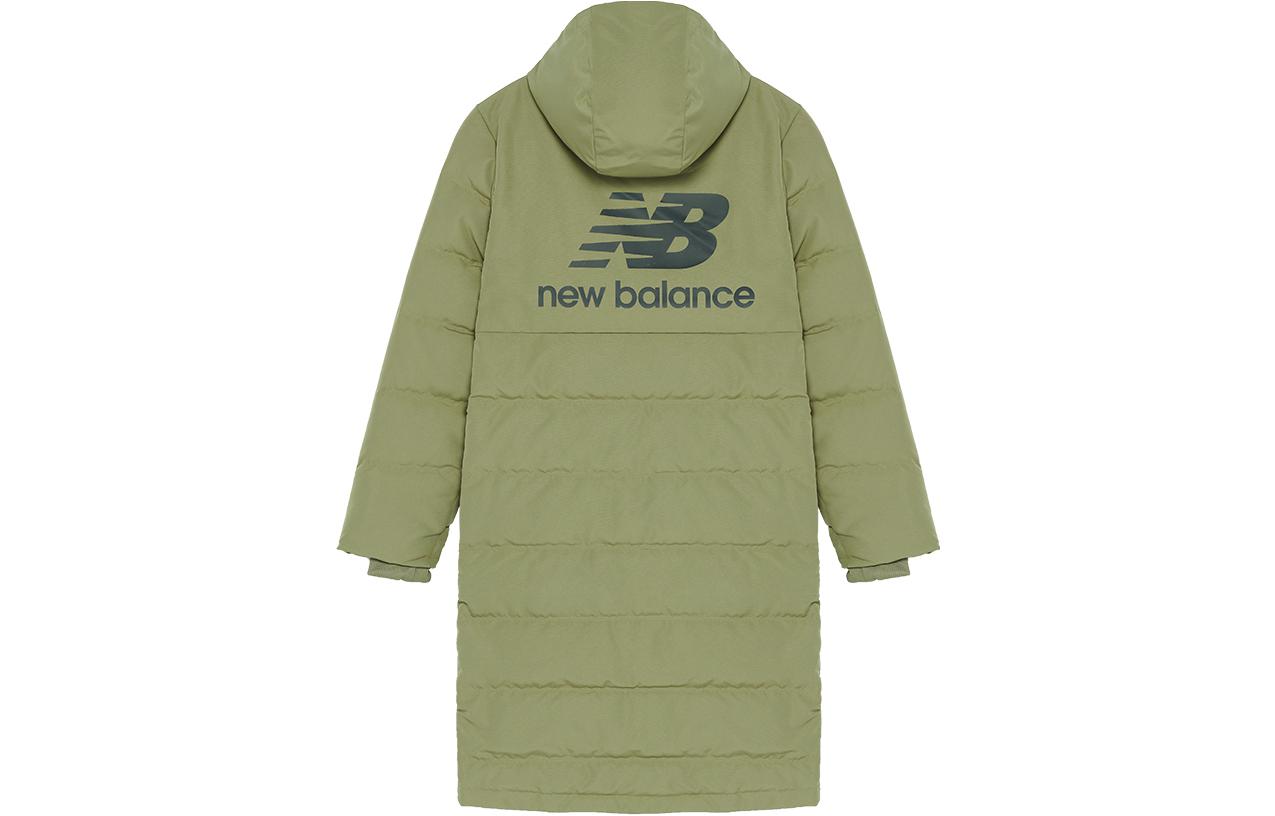New Balance Unisex Green Puffer Jacket with Logo Print and Zipper. AMJ93550-CGN 圖 3