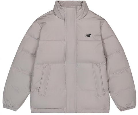 ニューバランス ユニセックス グレーパフダウンジャケット ジップアップハイカラー付き. AMJ33340-TAG Order ニューバランス ユニセックス グレーパフダウンジャケット ジップアップハイカラー付き. AMJ33340-TAG