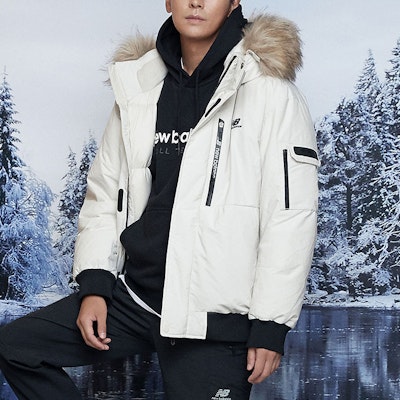 뉴발란스 유니섹스 아이보리 화이트 다운 자켓 탈부착 후드 겨울 패션 NBNPA43043-IV Shop 뉴발란스 유니섹스 아이보리 화이트 다운 자켓 탈부착 후드 겨울 패션 NBNPA43043-IV