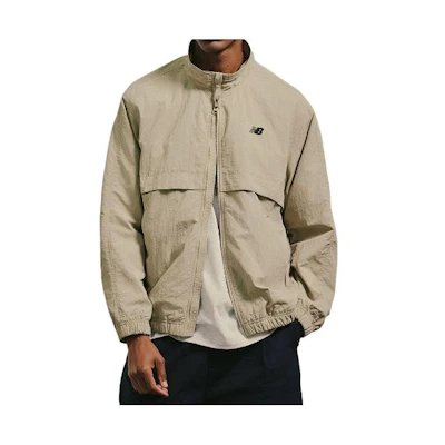 New Balance Unisex Khaki Full-Zip High-Neck Jacket NBNAE11013-35