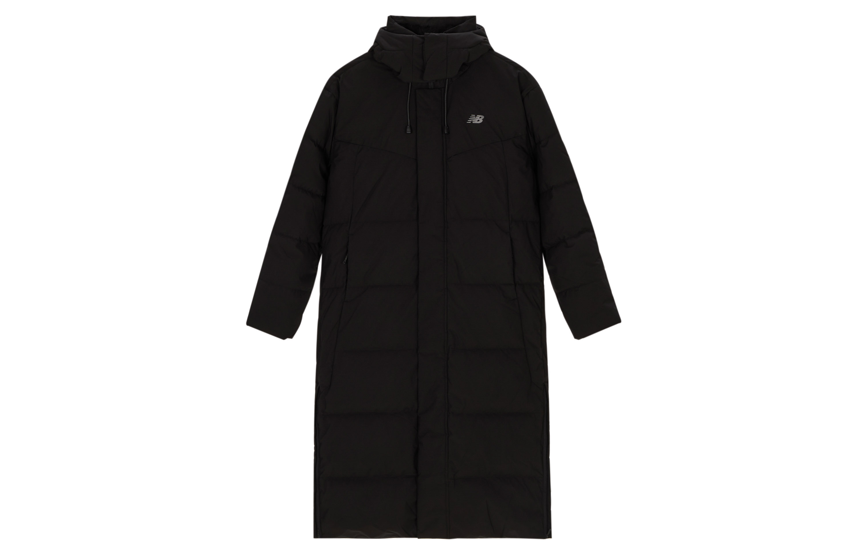 New Balance Unisex Long Down Jacket Coat Black - Windproof & Warm NPD46141-BK