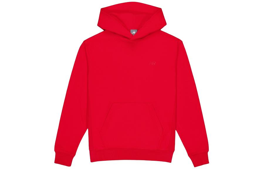 New Balance Unisex Red Pullover Hoodie Casual Classic Solid Color MT41534-TRE