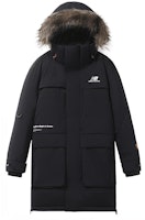 New Balance Unisex Reflective Hooded Down Jacket Black NPA44023-BK New Balance Unisex Reflective Hooded Down Jacket Black NPA44023-BK