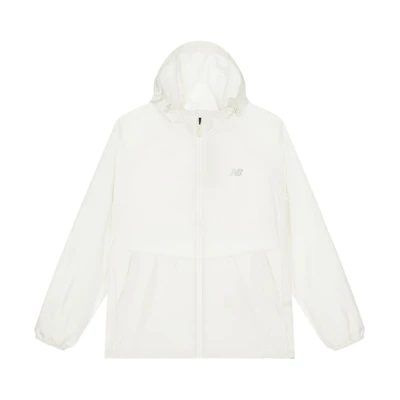 New Balance Unisex Reflective Hooded UV Jacket - White NAE24101-WT
