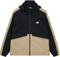 New Balance Unisex Retro Windproof Hooded Jacket Beige - Spring/Fall Casual Wear AMJ41340-SOT New Balance Unisex Retro Windproof Hooded Jacket Beige - Spring/Fall Casual Wear AMJ41340-SOT