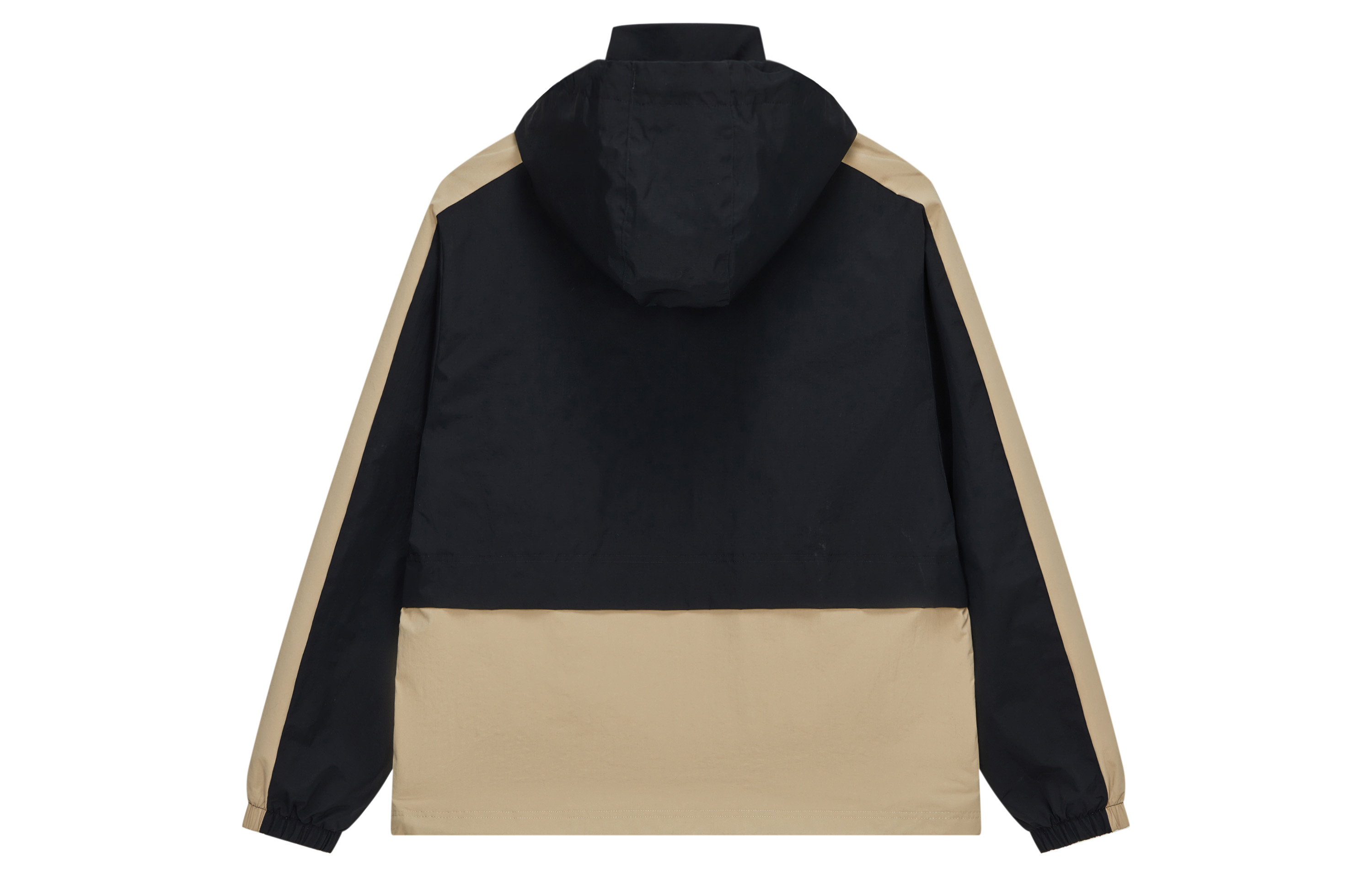 Lookbook New Balance 中性復古防風連帽外套 米色 - 春秋休閒穿搭 AMJ41340-SOT