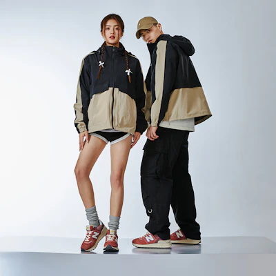 New Balance 中性復古防風連帽外套 米色 - 春秋休閒穿搭 AMJ41340-SOT Cheap New Balance 中性復古防風連帽外套 米色 - 春秋休閒穿搭 AMJ41340-SOT