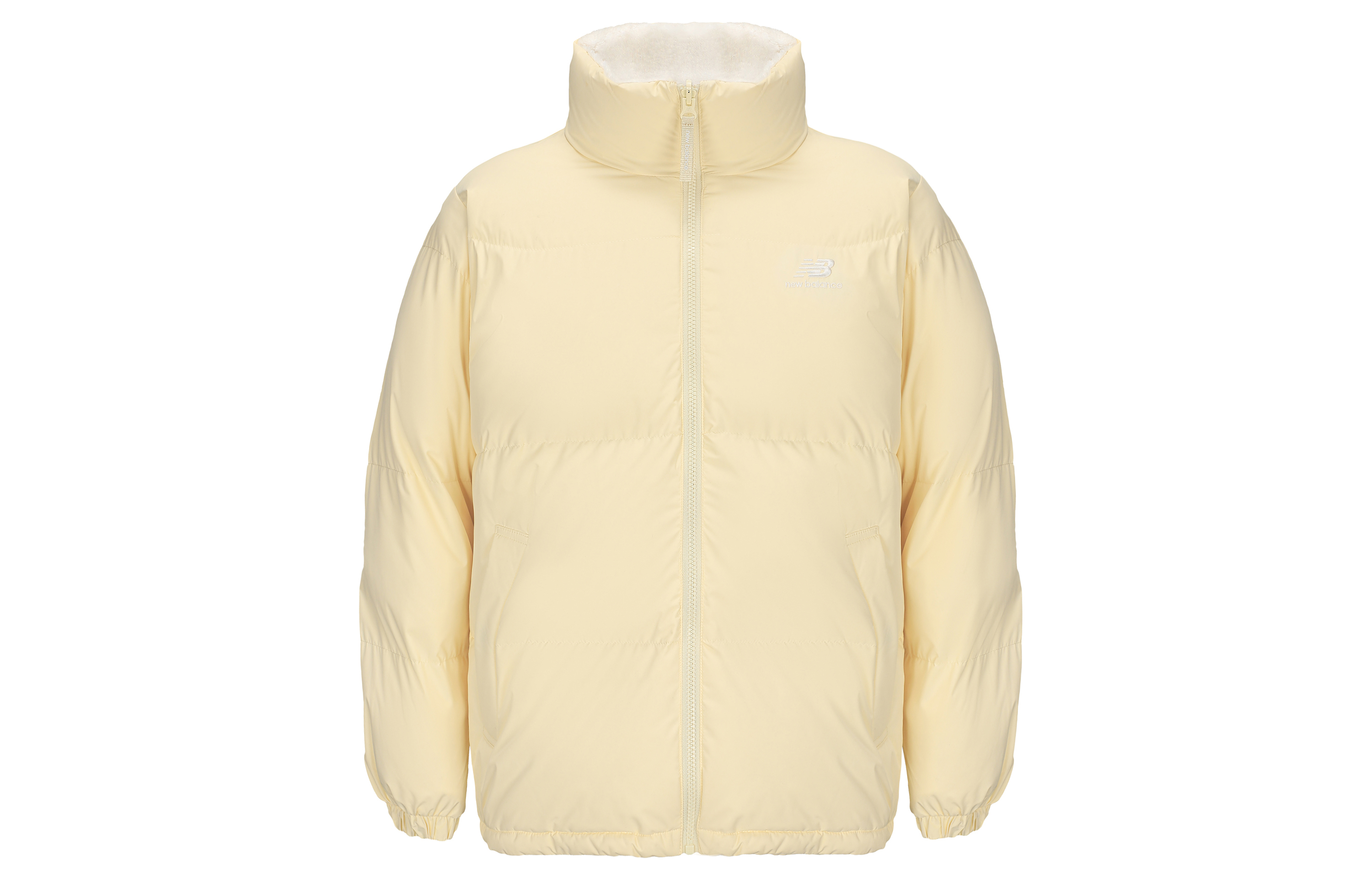 New Balance Unisex Reversible Puffer Jacket Light Yellow Winter Collection. 5PB43153-YL