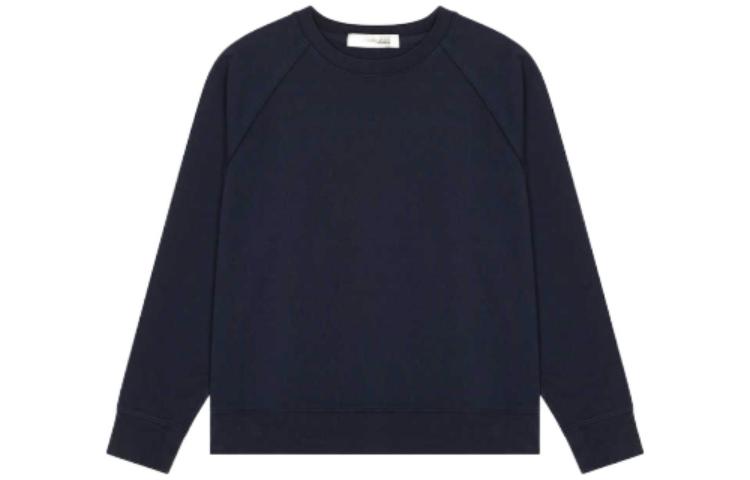 New Balance Unisex Solid Color Crewneck Pullover Sweatshirt Deep Blue JMTL2258-ECL