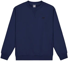 New Balance Unisex Solid Color Crewneck Sweatshirt - Deep Blue MT41506-NNY New Balance Unisex Solid Color Crewneck Sweatshirt - Deep Blue MT41506-NNY