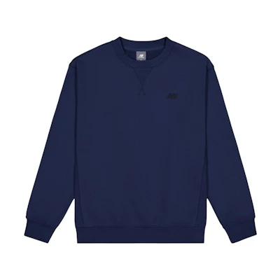 New Balance Unisex Solid Color Crewneck Sweatshirt - Deep Blue MT41506-NNY