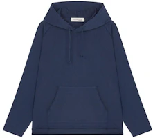New Balance Unisex Solid Color Drawstring Hoodie Long Sleeve Blue JMTL2256-ECL New Balance Unisex Solid Color Drawstring Hoodie Long Sleeve Blue JMTL2256-ECL