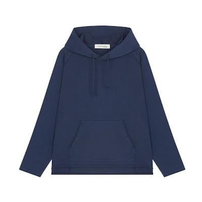 New Balance Unisex Solid Color Drawstring Hoodie Long Sleeve Blue JMTL2256-ECL