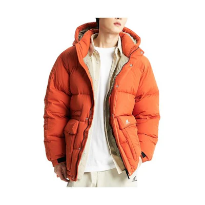 New Balance Unisex Solid Color Hooded Zip Jacket Orange NBNPD41113-80