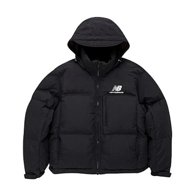 New Balance Unisex Solid Color Zip Hoodie Jacket Black. NBNPB41043-19