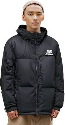 New Balance 男女黑色純色拉鍊連帽外套。 NBNPB41043-19 Shop New Balance 男女黑色純色拉鍊連帽外套。 NBNPB41043-19