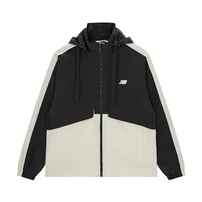 New Balance Unisex SS24 Colorblock Retro Windbreaker Jacket Black AMJ41340-ACK
