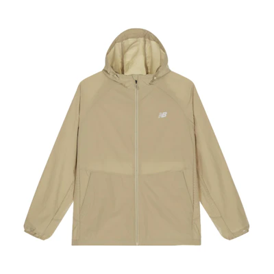 New Balance Unisex Tech Fabric Reflective Hooded Jacket Khaki - Casual & Outdoor NAE24101-BWN
