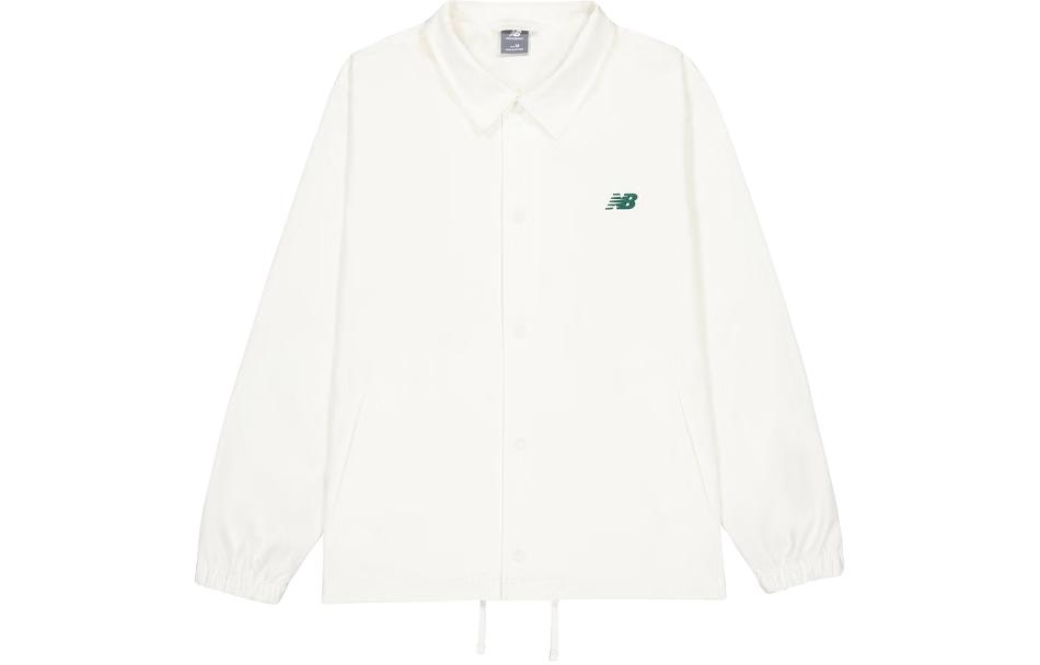 Order New Balance 白色寬鬆版型單排扣長袖外套 AMJ41341-CIC