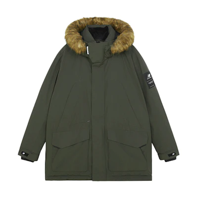New Balance Unisex Winter Green Hooded Puffer Jacket for Casual Sports. 5PB42201-KH