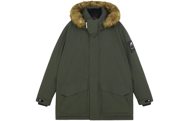 New Balance Unisex Winter Green Hooded Puffer Jacket for Casual Sports. 5PB42201-KH 圖 2